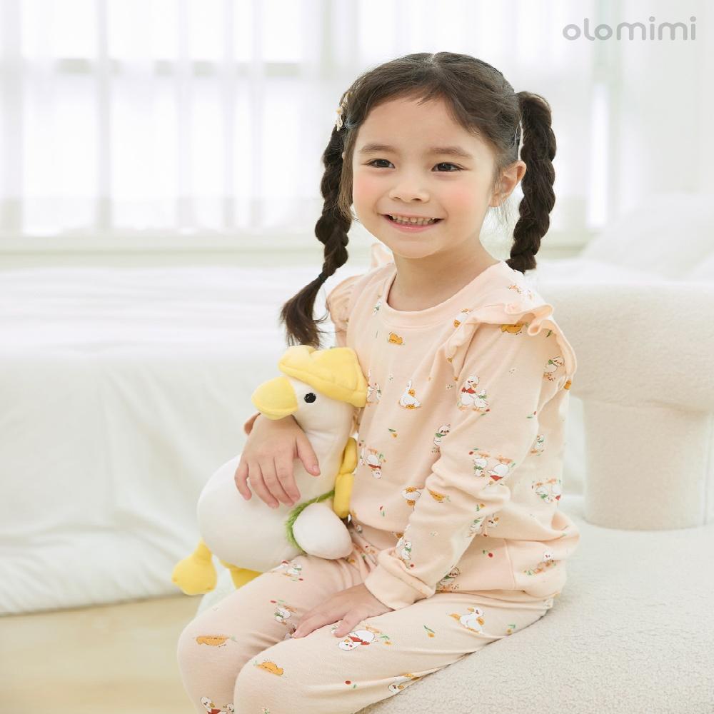 kids wear 30S 3/4 length modal <Flora>